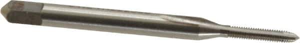 Kennametal - #1-72 UNF, 2 Flute, Bright Finish, High Speed Steel Spiral Point Tap - Plug Chamfer, Right Hand Thread, 1.69" OAL, 3/8" Thread Length, 0.141" Shank Diam, 2B Class of Fit, Series 5301 - Exact Industrial Supply