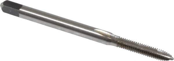 Kennametal - #4-48 UNF, 2 Flute, Bright Finish, High Speed Steel Spiral Point Tap - Plug Chamfer, Right Hand Thread, 1.88" OAL, 9/16" Thread Length, 0.141" Shank Diam, 2B Class of Fit, Series 5301 - Exact Industrial Supply