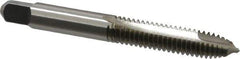 Kennametal - 5/16-18 UNC, 2 Flute, Bright Finish, High Speed Steel Spiral Point Tap - Plug Chamfer, Right Hand Thread, 2.72" OAL, 1-1/8" Thread Length, 0.318" Shank Diam, 3B Class of Fit, Series 5301 - Exact Industrial Supply