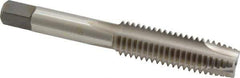 Kennametal - 1/2-13 UNC, 3 Flute, Bright Finish, High Speed Steel Spiral Point Tap - Plug Chamfer, Right Hand Thread, 3.38" OAL, 1.656" Thread Length, 0.367" Shank Diam, 2B Class of Fit, Series 5301 - Exact Industrial Supply