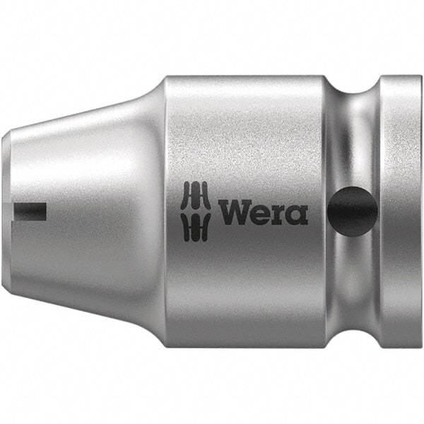 Wera - Socket Adapters & Universal Joints Type: Square-Drive to Hex Bit Adapter Female Size: 3/8 Socket Drive to 5/16 Hex - Industrial Tool & Supply