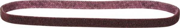 Norton - 1/2" Wide x 24" OAL, Aluminum Oxide Abrasive Belt - Aluminum Oxide, Medium, Nonwoven, Series STE-VS - Industrial Tool & Supply