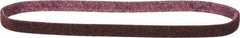 Norton - 1/2" Wide x 24" OAL, Aluminum Oxide Abrasive Belt - Aluminum Oxide, Medium, Nonwoven, Series STE-VS - Industrial Tool & Supply