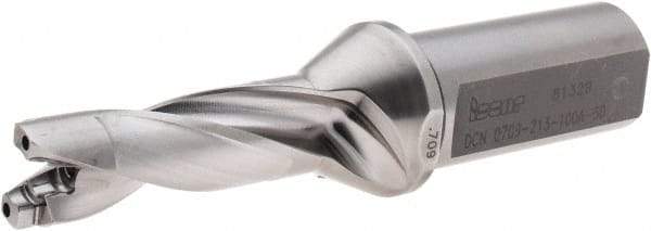 Iscar - 0.709" to 0.744" Diam, 3xD, 2.13" Max Depth, 1" Shank Diam, 5.45" OAL, Replaceable-Tip Drill - FCP, ICK, ICK-2M, ICM, ICP, iCP-2M Insert, 84853050 Toolholder, Series SumoCham - Industrial Tool & Supply