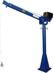Vestil - 2,000 Lb Load Capacity, Steel Winch Operated Crane - 7' 17/64" Span - Industrial Tool & Supply