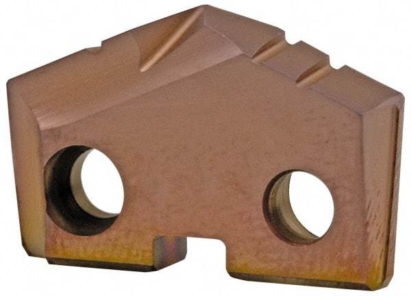 Allied Machine and Engineering - 59mm Diam x 5/16" Thick, Seat Code 4, 132° Included Angle Spade Drill Insert - AM200 Coated, Cobalt, Grade Super Cobalt, Series GEN2 T-A - Industrial Tool & Supply