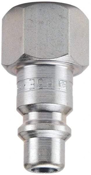 Parker - 1 - 11-1/2 Female NPTF Industrial Pneumatic Hose Connector - Steel, 3/4" Body Diam - Industrial Tool & Supply