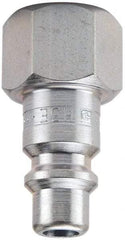 Parker - 1 - 11-1/2 Female NPTF Industrial Pneumatic Hose Connector - Steel, 3/4" Body Diam - Industrial Tool & Supply