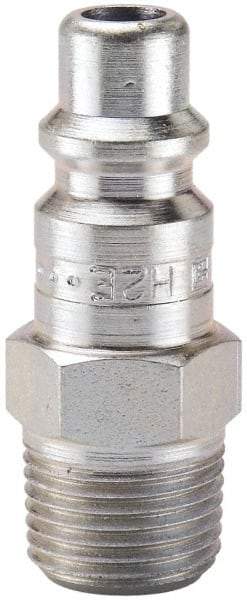 Parker - 1 - 11-1/2 Male NPT Industrial Pneumatic Hose Connector - Steel, 3/4" Body Diam - Industrial Tool & Supply