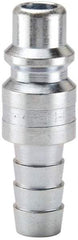 Parker - Hose Barb Industrial Pneumatic Hose Connector - Steel, 3/4" Body Diam, 1/2" Hose ID - Industrial Tool & Supply