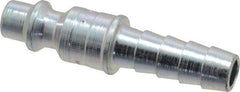 Parker - Hose Barb Industrial Pneumatic Hose Connector - Steel, 1/4" Body Diam, 5/16" Hose ID - Industrial Tool & Supply