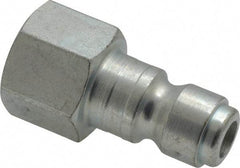 Parker - 3/8-18 Female NPTF Tru-Flate Automotive Pneumatic Hose Connector - Steel, 3/8" Body Diam - Industrial Tool & Supply