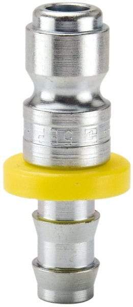Parker - Push-Lok Hose Barb Tru-Flate Automotive Pneumatic Hose Connector - Steel, 1/2" Body Diam, 3/8" Hose ID - Industrial Tool & Supply