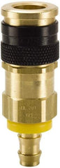 Parker - Push-Lok Hose Barb Industrial Pneumatic Hose Coupler - Brass, 3/8" Body Diam, 1/2" Hose ID - Industrial Tool & Supply