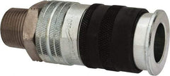 Parker - 3/4-14 Male NPT Industrial Pneumatic Hose Coupler - Steel, 3/4" Body Diam - Industrial Tool & Supply