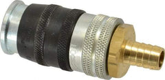 Parker - Hose Barb Industrial Pneumatic Hose Coupler - Steel, 1/2" Body Diam, 1/2" Hose ID - Industrial Tool & Supply