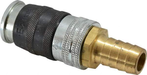 Parker - Hose Barb Industrial Pneumatic Hose Coupler - Steel, 1/2" Body Diam, 3/4" Hose ID - Industrial Tool & Supply