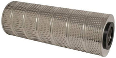 Parker - 6-1/4" OD, 10µ, Resin Cellulose Pleated-Resin Bonded Cartridge Filter - 18" Long - Industrial Tool & Supply