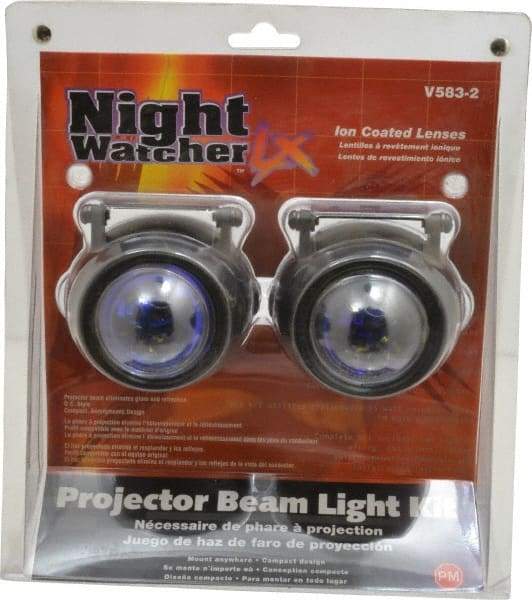 Peterson - 55 Watt Ion Blue Automotive Auxilary Light - Aluminum, 4.6 Amp, 12 V - Industrial Tool & Supply