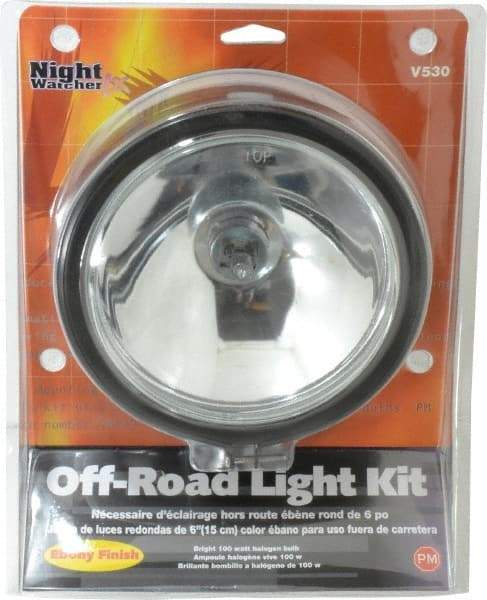 Peterson - 100 Watt Clear Automotive Auxilary Light - Steel, 4.6 Amp, 12 V - Industrial Tool & Supply