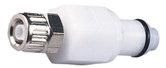 CPC Colder Products - 1/4" OD, Acetal Push-to-Connect Male Connector - 120 Max psi, White - Industrial Tool & Supply
