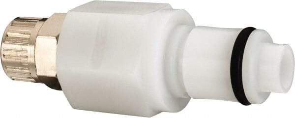 CPC Colder Products - 1/4" OD, Acetal Push-to-Connect Male Connector - 120 Max psi, White - Industrial Tool & Supply