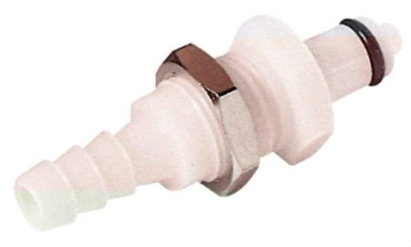 CPC Colder Products - 1/4" OD, Acetal Push-to-Connect Male Connector - 120 Max psi, White - Industrial Tool & Supply