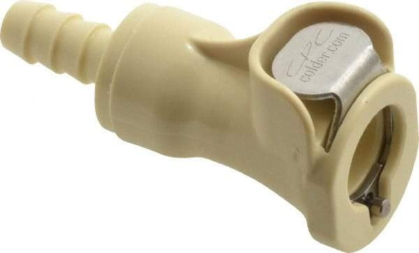 CPC Colder Products - Acetal Push-to-Connect Tube Female Connector - 120 Max psi, 1/4" Inside Diam, White - Industrial Tool & Supply