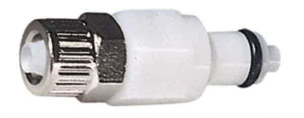 CPC Colder Products - 3/8" OD, Acetal Push-to-Connect Male Connector - 120 Max psi, White - Industrial Tool & Supply