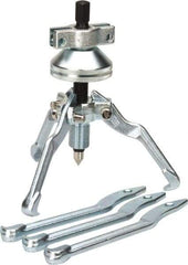 Proto - 5 Piece, 6 Ton Capacity, 7" Spread, Cone Puller Set - 3 Jaws, 6" Reach - Industrial Tool & Supply