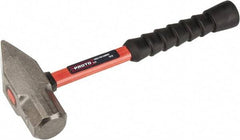 Proto - 4 Lb Head Cross Pein Hammer - 14" Fiberglass Handle, 1-15/16" Face Diam, 13-29/32" OAL - Industrial Tool & Supply