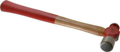 Proto - 3/4 Lb Head Ball Pein Hammer - Wood Handle with Red Laquer Grip, 13" OAL - Industrial Tool & Supply