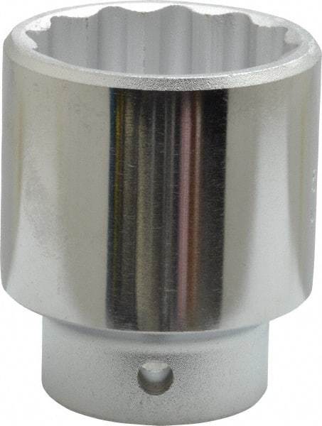 Proto - 3/8" Drive, Standard Hand Socket - 12 Points, 2-1/8" OAL, Chrome Finish - Industrial Tool & Supply