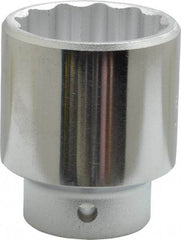 Proto - 3/8" Drive, Standard Hand Socket - 12 Points, 2-1/8" OAL, Chrome Finish - Industrial Tool & Supply