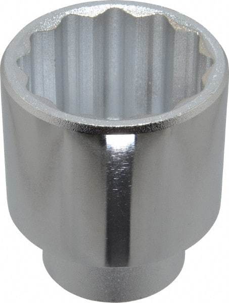 Proto - 1-7/8", 1/4" Drive, Standard Hand Socket - 6 Points, 2" OAL, Chrome Finish - Industrial Tool & Supply