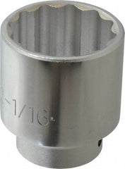 Proto - 13/16", 3/8" Drive, Standard Hand Socket - 6 Points, 2-1/2" OAL, Chrome Finish - Industrial Tool & Supply