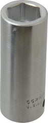 Proto - 7/8", 3/4" Drive, Deep Hand Socket - 6 Points, 3-1/2" OAL, Chrome Finish - Industrial Tool & Supply