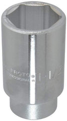 Proto - 1-1/2", 3/4" Drive, Deep Hand Socket - 6 Points, 3-1/2" OAL - Industrial Tool & Supply