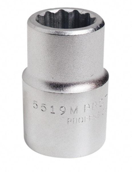 Proto - 3/4" Drive, Standard Hand Socket - 12 Points, 2-7/32" OAL, Chrome Finish - Industrial Tool & Supply
