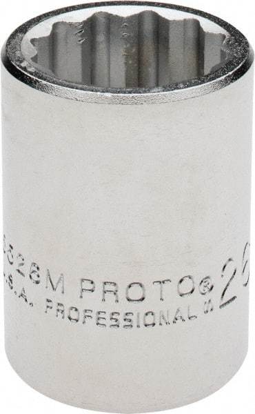 Proto - 3/4" Drive, Standard Hand Socket - 12 Points, 2" OAL, Chrome Finish - Industrial Tool & Supply