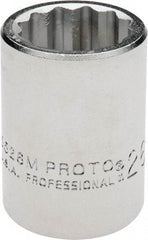 Proto - 3/4" Drive, Standard Hand Socket - 12 Points, 2" OAL, Chrome Finish - Industrial Tool & Supply