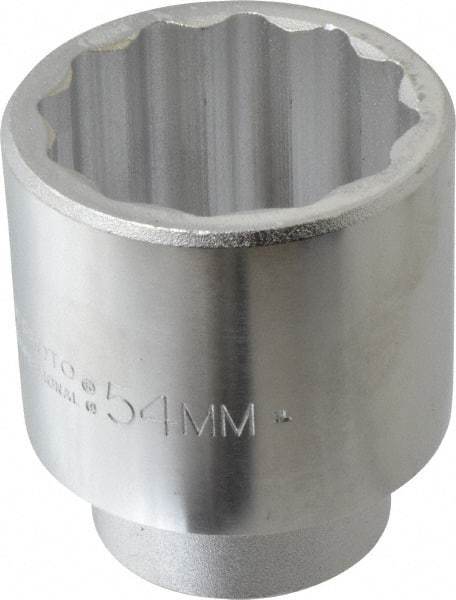 Proto - 3/4" Drive, Standard Hand Socket - 12 Points, 3-9/32" OAL, Chrome Finish - Industrial Tool & Supply
