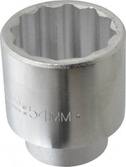 Proto - 3/4" Drive, Standard Hand Socket - 12 Points, 3-9/32" OAL, Chrome Finish - Industrial Tool & Supply