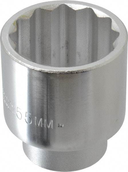 Proto - 2-1/16", 3/4" Drive, Standard Hand Socket - 12 Points, 3-5/32" OAL, Chrome Finish - Industrial Tool & Supply