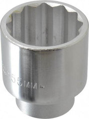 Proto - 2-1/16", 3/4" Drive, Standard Hand Socket - 12 Points, 3-5/32" OAL, Chrome Finish - Industrial Tool & Supply