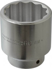 Proto - 3/4" Drive, Standard Hand Socket - 12 Points, 3-21/32" OAL, Chrome Finish - Industrial Tool & Supply