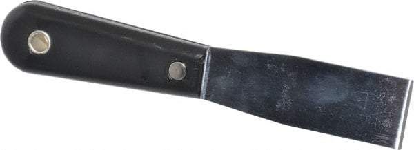 Stanley - 1-1/4" Wide Steel Putty Knife - Stiff, Nylon Handle, 7-1/2" OAL - Industrial Tool & Supply