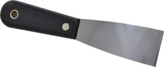 Stanley - 1-1/2" Wide Steel Putty Knife - Flexible, Nylon Handle, 7-1/2" OAL - Industrial Tool & Supply