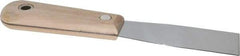 Stanley - 1-1/4" Wide Steel Putty Knife - Stiff, Hardwood Handle, 7-1/2" OAL - Industrial Tool & Supply