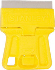 Stanley - 1-Edge Scraper - 1-1/2" Blade Width x 1-1/2" Blade Length, Plastic Handle - Industrial Tool & Supply